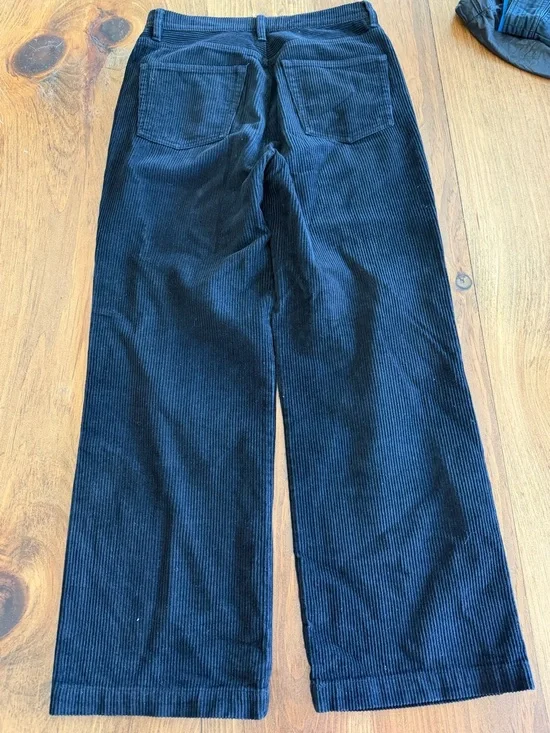 Reformation black corduroy pants size 26 perfect condition smoke pet free home - Picture 5 of 5